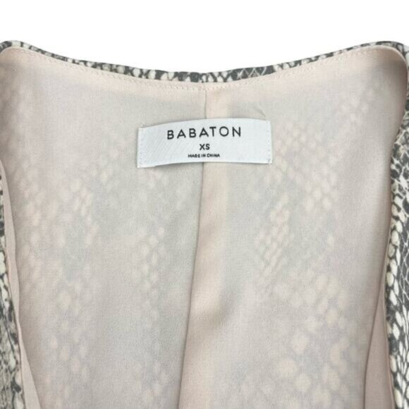 Aritzia Babaton Wallace Dress Snake-Print Wrap Dress Sz XS - Picture 6 of 8